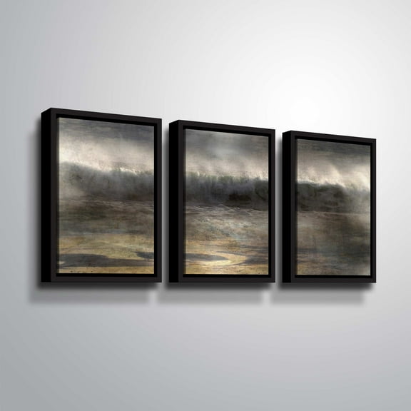 Artwall , 3 Piece Floater Framed Canvas Set by Chris Tuff
