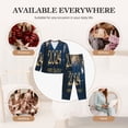 thumbnail image 4 of Uemuo Happy New Year 2024 (3) Pattern Womens Pajama Sets,PJ Set for Women,Pajamas for Women Logo,Long Sleeve Pajama Set for Women,Soft Long Sleeve Top With Pants-, 4 of 9
