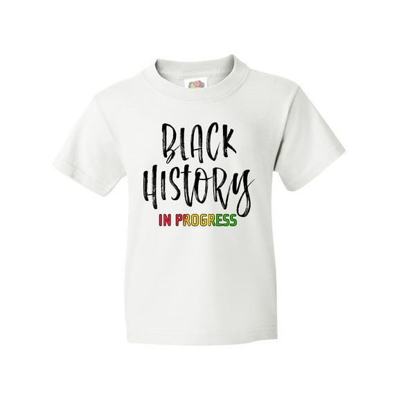Inktastic Black History in Progress Youth T-Shirt