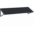 thumbnail image 4 of BACKYARD BEAUTIFUL Metal Awning 80" x 24", Front Door and Window Canopy with Powder-Coated Frame, Weather Resistant Sun and Rain Shelter for Patio, Entrance, Porch and Balcony, Dark Gray, 4 of 9