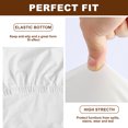thumbnail image 4 of 4Pcs Bar Stool Covers Waterproof PU Bar Stool Chair Covers Washable Bar Chair Covers Protective Barstool Covers Stylish Chair Cover Easy to Install Bar Stool Slipcover for Home Bar, 4 of 11