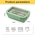 thumbnail image 2 of Japanese split lunch box microwave heating plastic lunch box portable lunch box 1100ml, 2 of 6