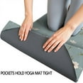 thumbnail image 3 of Pioneer Flower Floral Print Pattern Hot Yoga Mat Towel Non Slip for Hot Yoga - Quick-Drying Yoga Mat Cover with 4 Corner Pockets with Travel Bag - Hot Yoga Towel Non Slip 74"x26", 3 of 6