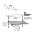 thumbnail image 4 of Soportes para repisa de zapatos ClosetMaid ShelfTrack, paquete de 2, 7,5 cm, 4 of 6