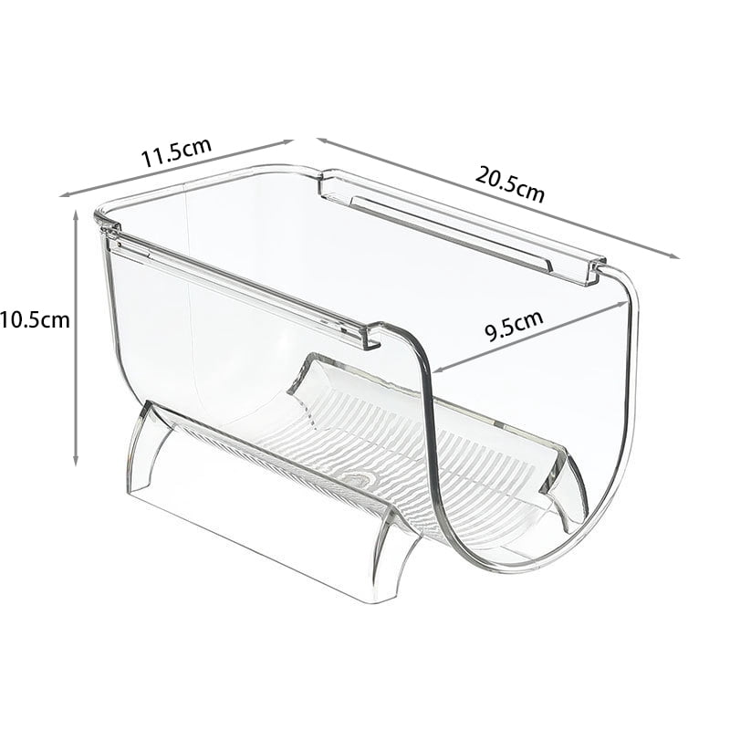 BAGnoREGio 4-Bottle Wine Bottle Organizer Rack, Stackable Plastic Water Holder Storage for Fridge, Cabinet, Countertop.