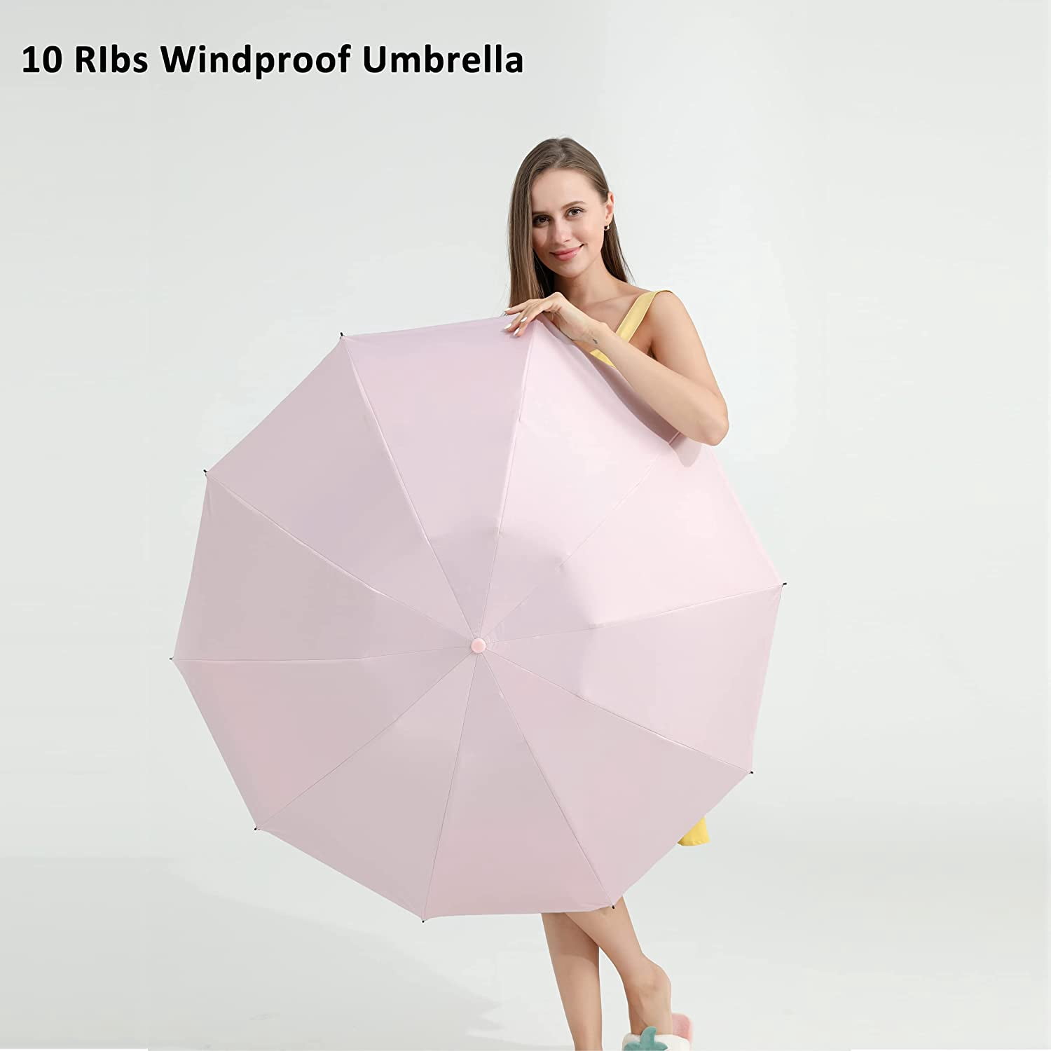 NANAHuang Inverted UV Umbrella for Rain and Sun Medium Size UPF 50+ Rverse Compact Umbrella Auto Open Close