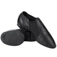thumbnail image 1 of Calzado de práctica de baile suave y duradero, zapatos de jazz de cuero negro talla 41 para niños y adultos, 1 of 8
