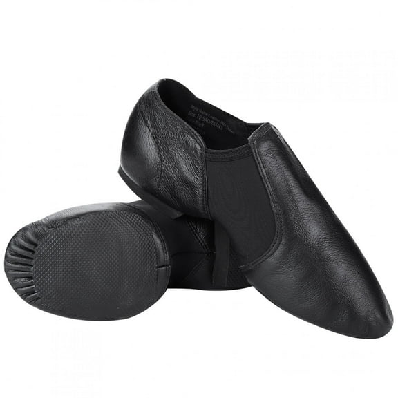 LHCER Dance Jazz Shoes Slip-On Black Adult Size 39