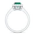 thumbnail image 3 of Rosec Jewels Lab Grown Emerald Engagement Ring for Women (1.6 Ct Emerald Cut, AAAA Quality) - Certified Real Emerald Diamond Ring, 925 Sterling Silver, US 4.00, 3 of 9
