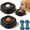 2PC-C, variant on Slow Feed Liquid Dog Bowl with Roller Ball, Anti-Slip Interactive Lick Bowl for Dogs and Cats, Bone Broth Treat Feeder