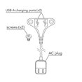 thumbnail image 2 of Raffel Systems Double USB-A Stingray - Noir, 2 of 3