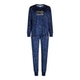 thumbnail image 4 of Joyspun Women's Stretch Velour Pajama Set with Socks, 3-Piece, Sizes XS-3X, 4 of 5