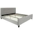 thumbnail image 2 of Flash Furniture Tribeca King Size Tufted Upholstered Platform Bed in Light Gray Fabric, 2 of 5