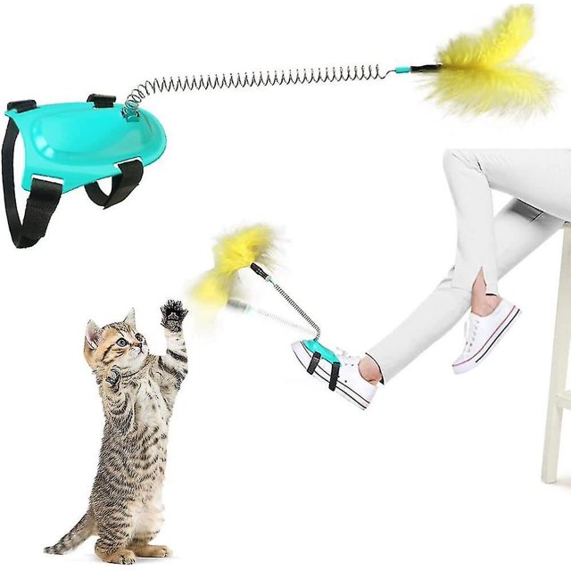 7 piezas de juguete de plumas para gatos. Juguete de plumas para gatos. Juguetes interactivos para gatos. Pluma de gato