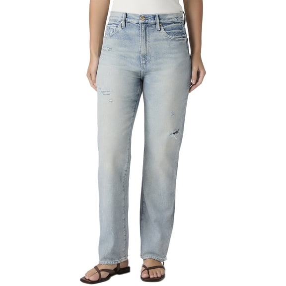 PAIGE womens Sawyer Seamed Beltloops Mic Drop Destructed Jean, 24