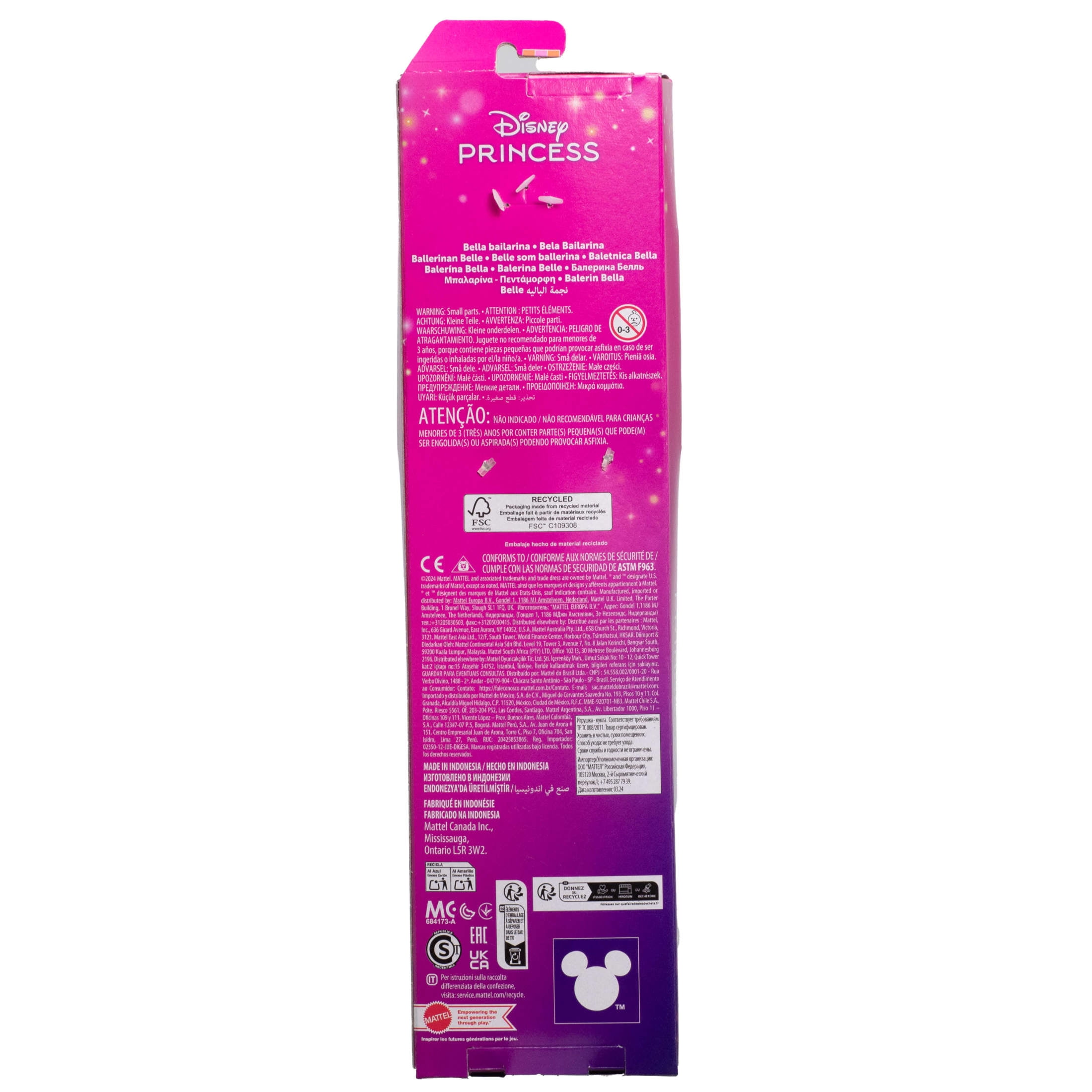 Disney Princess Toys, Ballerina Belle Doll, Poseable Ballet Toy [Walmart Exclusive]