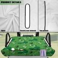 thumbnail image 6 of Yuyamidu Green Golf Ball Golf Cart Seat Covers for 2 Seats Golf Cart Seat Towel Blanket with Front Pockets Breathable Club Car Accessories Non-Slip and Anti-Hot, 6 of 7