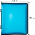thumbnail image 5 of Plastic Zipper 1 Inch Binder - Blue 3 Ring Binder - Sold Individually, 5 of 5