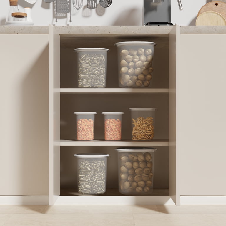 Mainstays 8-Piece Plastic Pantry Food Storage Container Set photo 6