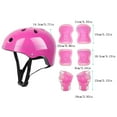 7Pcs Sets Bike Helmet with Knee Pad Elbow Pads Guards,Kids Toddler Boys