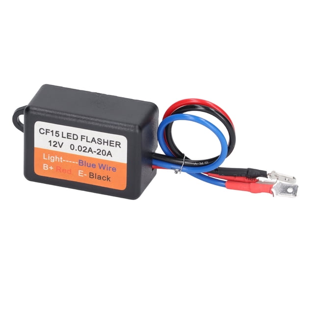 Auto Car Flasher Module, High Starting Sensitivity Stable Frequency Current Driving Ability 12V Flash Strobe Controller for Turn Light