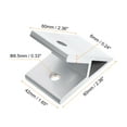thumbnail image 2 of 2Pack 45 Degree Angle Aluminum Profile Corner Brackets Joint Connectors for 4545/5050 Series (Silver Tone), 2 of 6