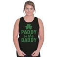 thumbnail image 4 of Funny St Patricks Paddy is the Daddy Tank Top Tee Shirt Women Brisco Brands S, 4 of 5