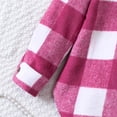 thumbnail image 3 of Gibobby Chamarra de forro polar para niños y niñasOtoño Invierno niños pequeños niñas camisa de manga larga camisa con estampado a cuadros Tops prendas d(Rosa, 3-4 Años), 3 of 5