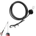 thumbnail image 3 of Sonducket Cable de gimnasio ajustable Cable de gimnasio Cuerda de alambre con hebillas Cable de ejercicio portátil Cuerda de acero resistente Cable de Gimnasios en casa Negro 2M Sonducket OD010758-02, 3 of 6