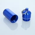 thumbnail image 5 of Micro Key Chain Waterproof Compartment Portable Storage Container, Blue, 5 of 8