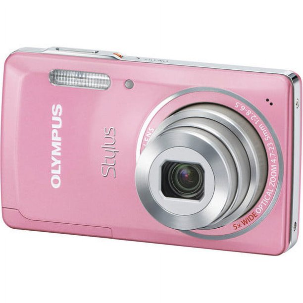 Cámara digital Olympus Stylus 5010 14 MP zoom estabilizado imagen dual gran  angular 5x LCD 2,7 pulgadas rosa