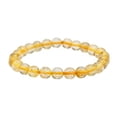 thumbnail image 4 of Natural Gold Rutilated Quartz 8mm Round Shape Smooth Cut Beads Stretchable Bracelet for Men & Women., 4 of 5
