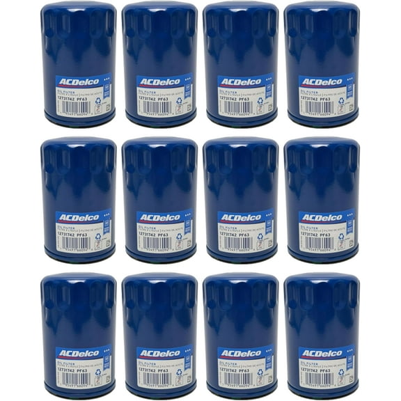 ACDelco GM PF63 (12731742) Original Equipment Engine Oil Filter (Case of 12)