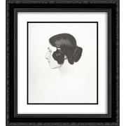 Ivan Bilibin 2x Matted 20x22 Black Ornate Framed Art Print 'Portrait of Lyudmila Chirikova'