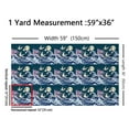 thumbnail image 3 of Manfei Japanese Ukiyoe Fabric by the Yard (1 Yard), Oriental Crane Print Decorative Fabric by the Yard, Ocean Wave Moon DIY Fabric, 3 of 6
