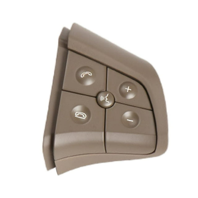 Interruptores del volante Botones de control Reemplaza Brown derecha 5 llaves Zulema Interruptor de volante