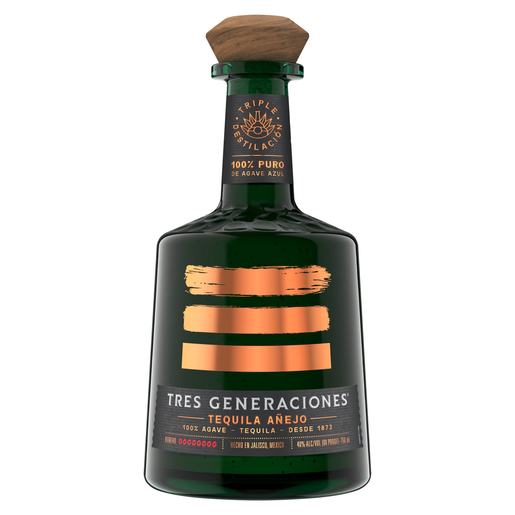 Tres Generaciones Anejo Tequila, 750 ml Bottle, ABV 40.00%