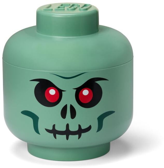 LEGO Large Stackable Storage Head, Green Skeleton