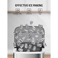 thumbnail image 3 of Silonn Ice Makers Countertop 9 Bullet Ice Cubes Ready in 6 Minutes, 26lbs in 24Hrs Portable Ice Maker Machine Self-Cleaning, 2 Sizes of Bullet-Shaped Ice for Home Kitchen Office Bar Party, 3 of 7