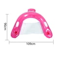 thumbnail image 2 of Silla de asiento flotante inflable para piscina paseos plegables para nadar para fiesta en la piscina en la playa, 2 of 9