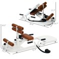 thumbnail image 7 of Demifill Foldable Squat & Hip Thrust Machine - White, With Push Up Stand, Multipurpose Glute Workout Equipment, 7 of 7