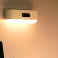 thumbnail image 4 of Luces montadas en la pared LED LED de lectura 2.4W regulable regulable debajo de las lámparas de gabinete Iluminación de viaje de plástico para el dormitorio Armario 1200mAh Sensor Noticed HA011365-04B, 4 of 6