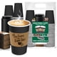 thumbnail image 1 of Berry Green 50 Vasos Negros para Café Resistentes con Tapa y Manga Protectora, Perfectos para Café, Té y Bebidas Calientes, sin Derrames, Biodegradables (16 Onzas), 1 of 7