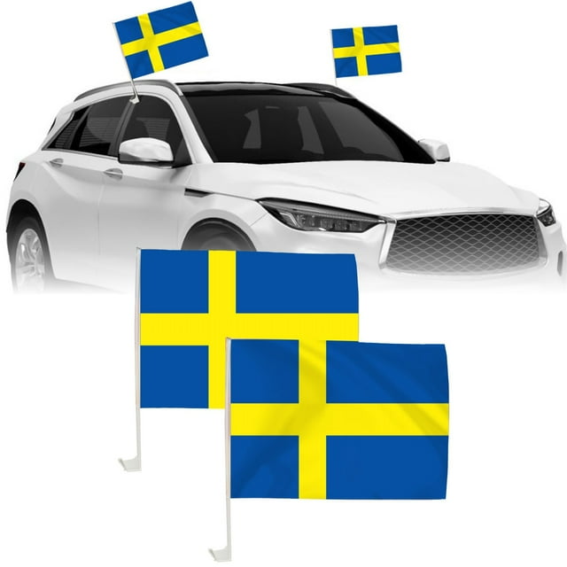 SIfdSeng Get it Fast Car Window Flag 45 X 30 Cm with Clip and 43 Cm Pole