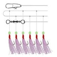 thumbnail image 4 of 6pcs Sea/Freshwater Fishing Sabiki Rigs String Hook Flash Luminous String Hook 7, 4 of 5