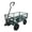 Green, variant on FFZ Garden Cart Steel Heavy Duty 660 LBS Yard and Garden Wagon with 10 inch Tire and Handle Attach to ATV or Tractor Green and Yellow