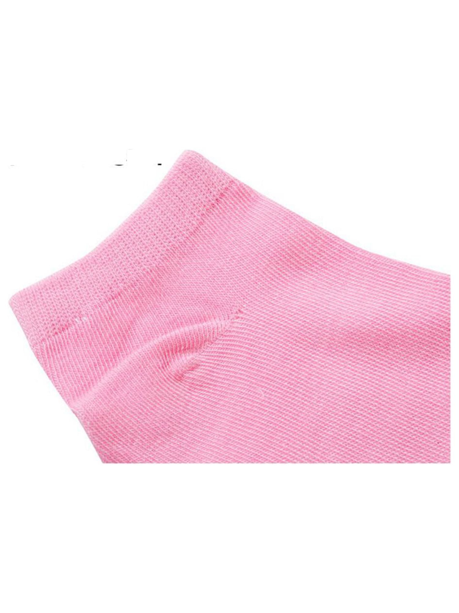 INSPIRE CHIC Women's 10 Pairs Stretch Breathable Cuffs Low Cut Ankle Socks Medium Pink