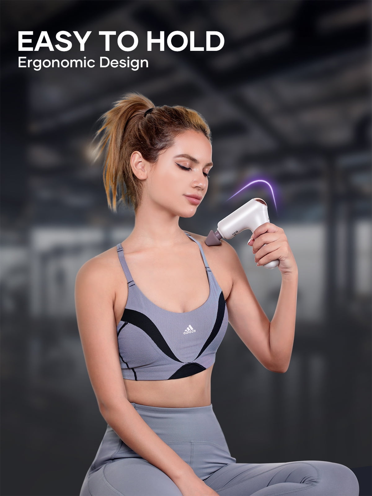 Breo No.7 Massage Gun with Heat Relax Deep Tissue Portable  Percussion Massager Muscle Pain Relief