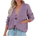thumbnail image 1 of Cardigan à Manches Longues pour Femmes Décontracté Patchwork Léopard Chandail Tricoté à Manches Longues Col en V Manteau Long pour Femmes Chandail Tricoté pour Femmes Long Cardigan pour Femmes, 1 of 8