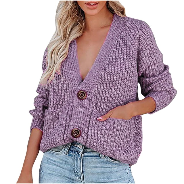 Cardigan à Manches Longues pour Femmes Décontracté Patchwork Léopard Chandail Tricoté à Manches Longues Col en V Manteau Long pour Femmes Chandail Tricoté pour Femmes Long Cardigan pour Femmes